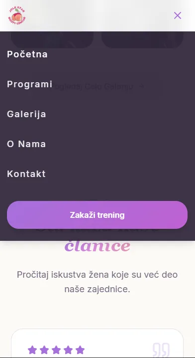 Mobile navigation menu open state